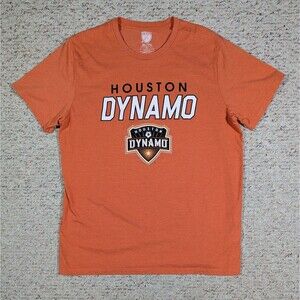 Houston Dynamo T-Shirt Mens XL Heather Orange MLS Brand Soccer/Football Club Tee